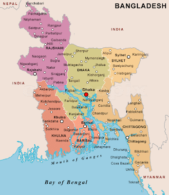 Karte von Bangladesch
