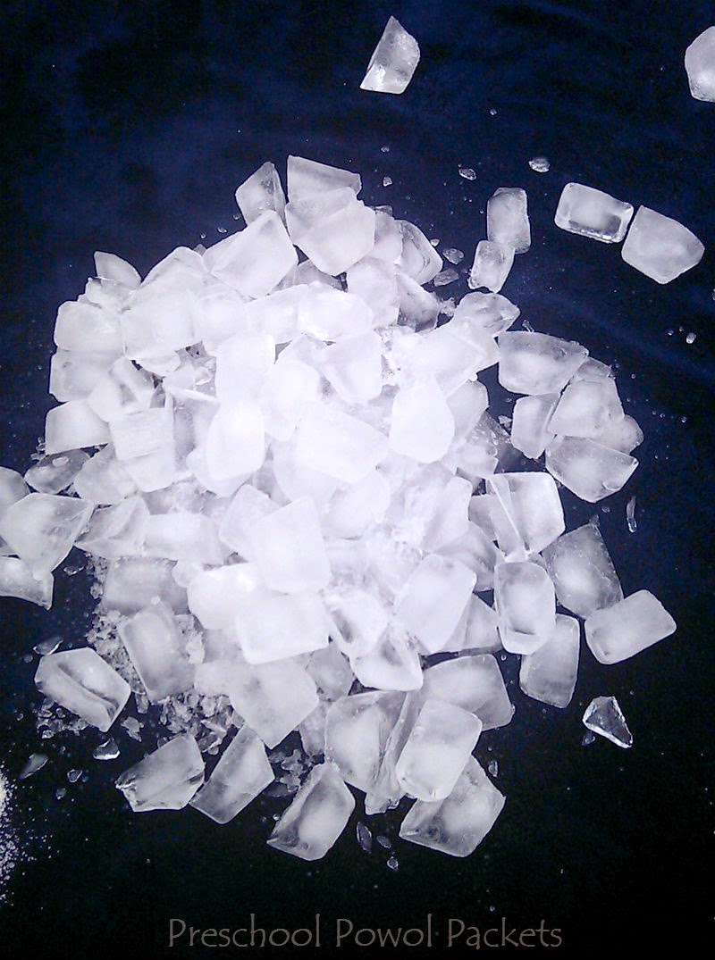 Elsa's Ice Castle Science Play Preschool Powol Packets