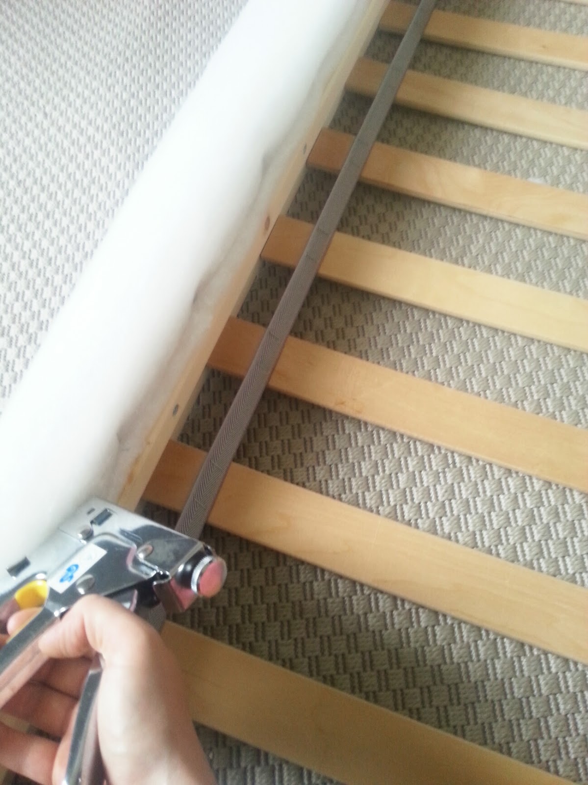 diy velvet upholstered ikea bed Make Do and DIY