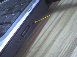Laptop CD Rom Side Fiew 