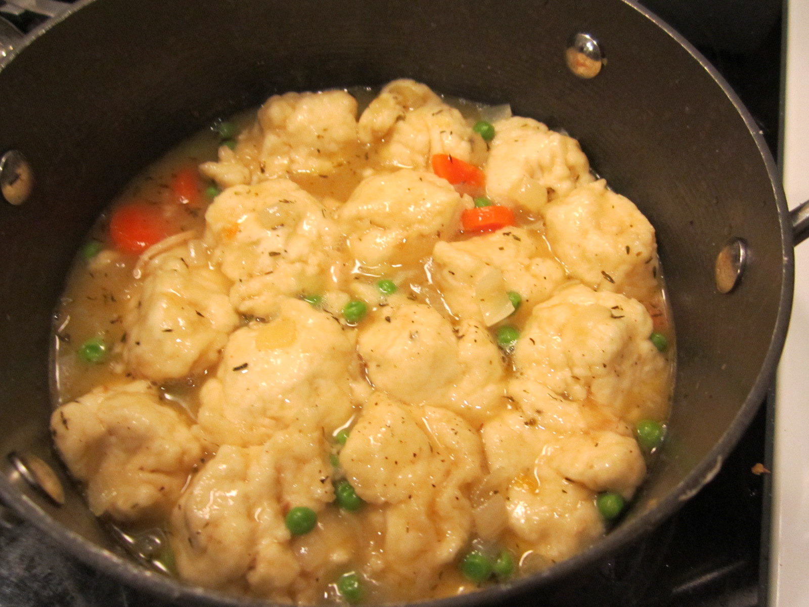 Easy DairyFree Chicken Dumplings with Bisquick and Chicken Broth
