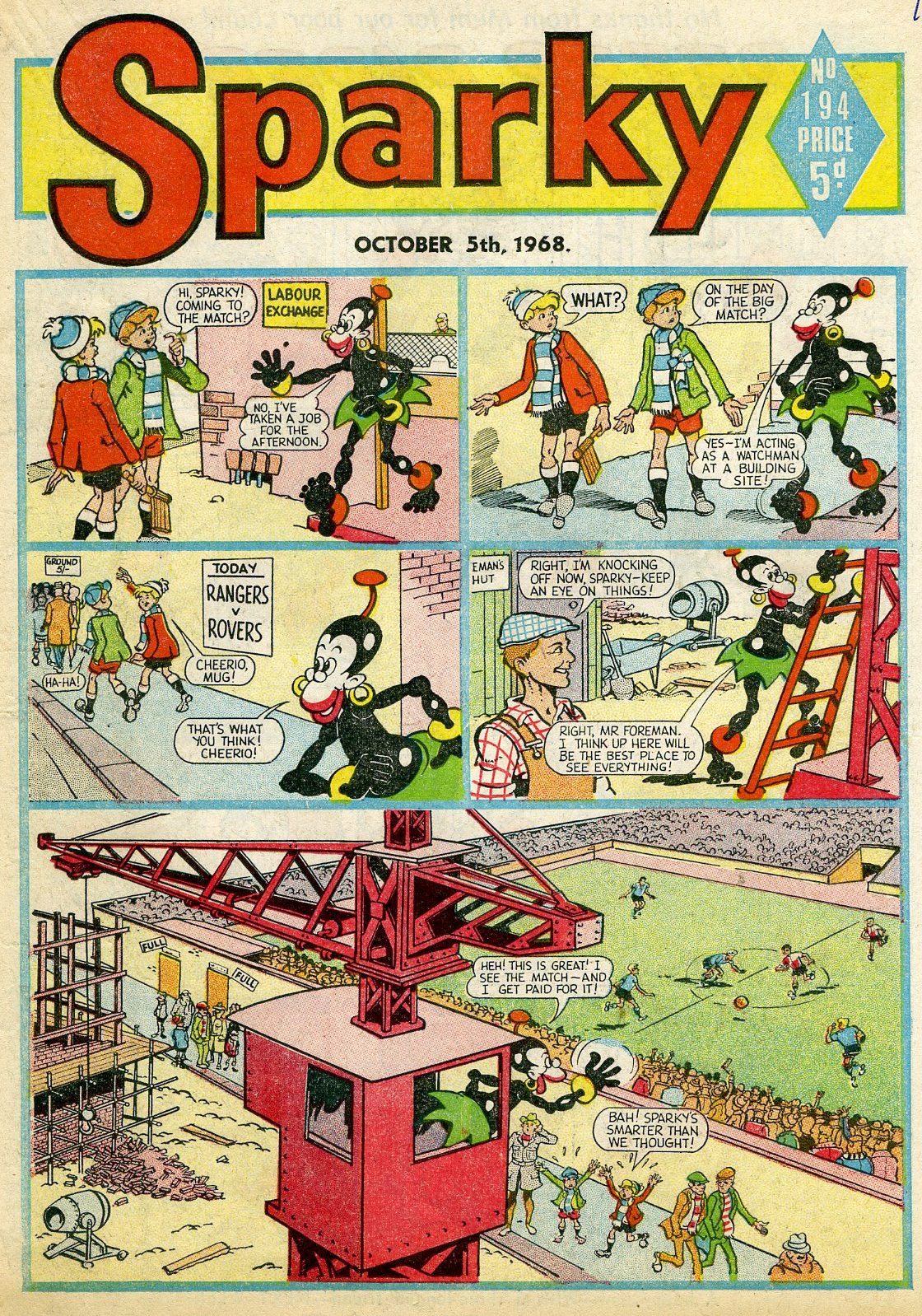 *KAZOOP !! FOOTBALL THEME IN BRITISH HUMOUR COMICS TO CELEBRATE EURO