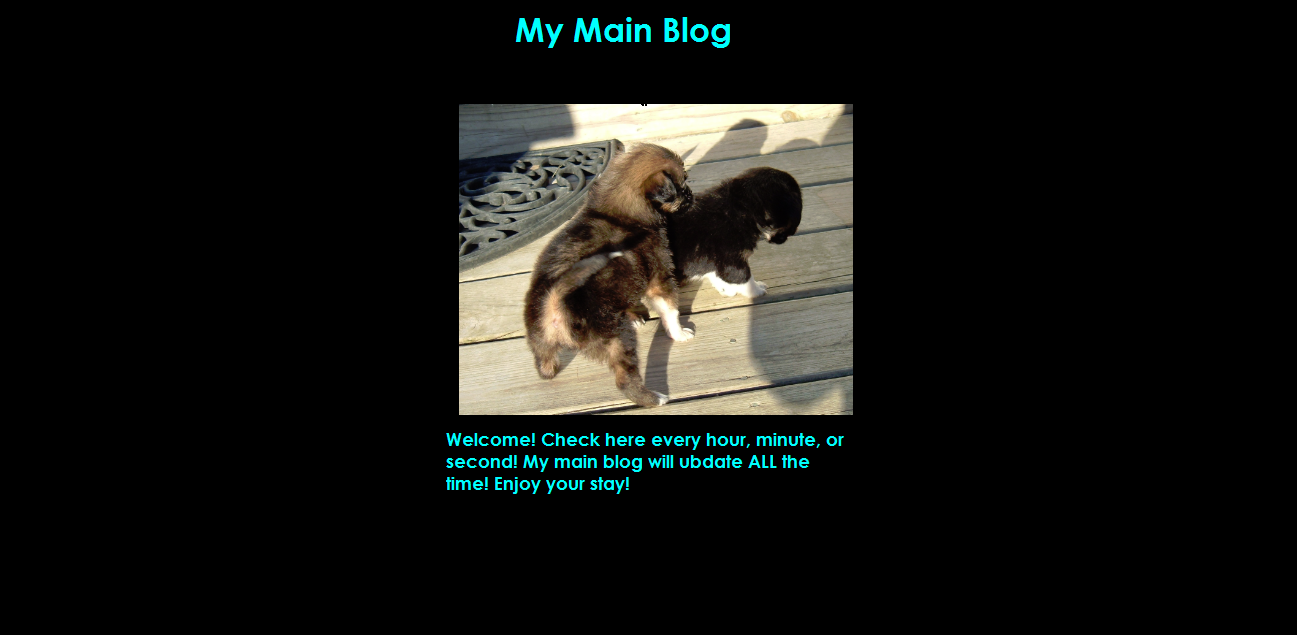 My Main Blog