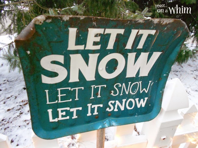 Winter Sign from a Shovel by Denise on a Whim