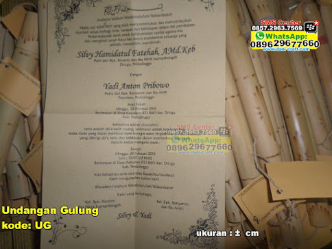 Undangan Gulung murah