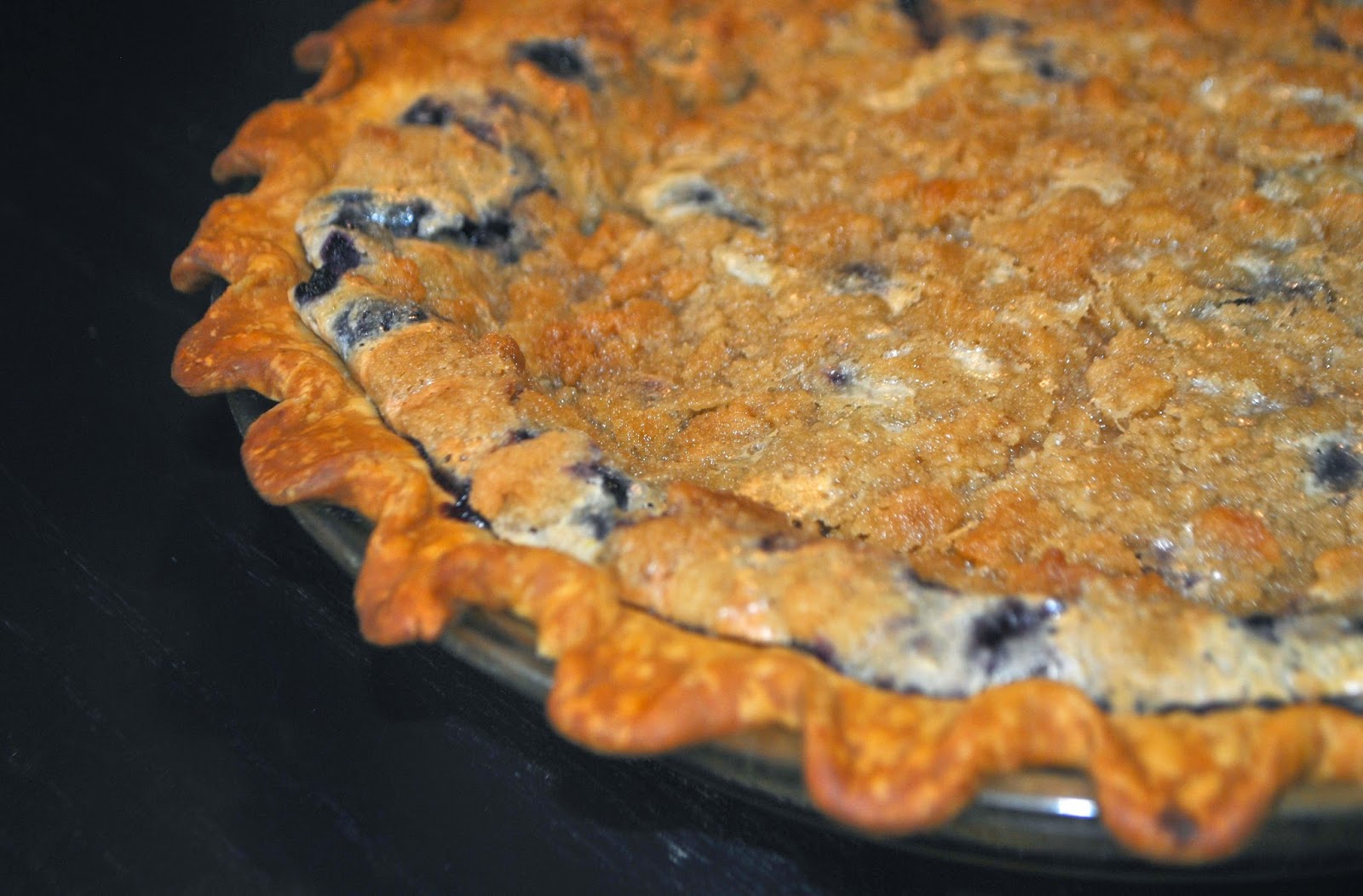 Recipe Doodle SOUR CREAM BLUEBERRY PIE