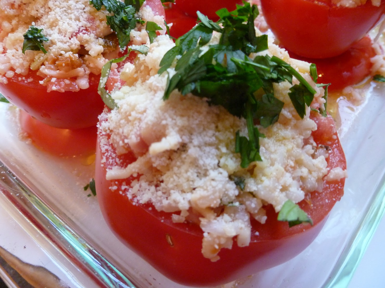Lindaraxa Stuffed Tomatoes With Arborio Rice And Shrimp