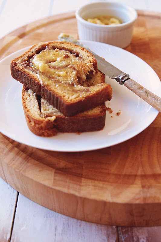 Milk and Honey Honey, Apple and Pecan Loaf with Whipped Honey Butter
