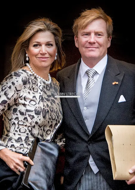King Willem Alexander of the Netherlands, Queen Maxima of the Netherlands and Princess Beatrix of The Netherlands attends for the New Year Reception