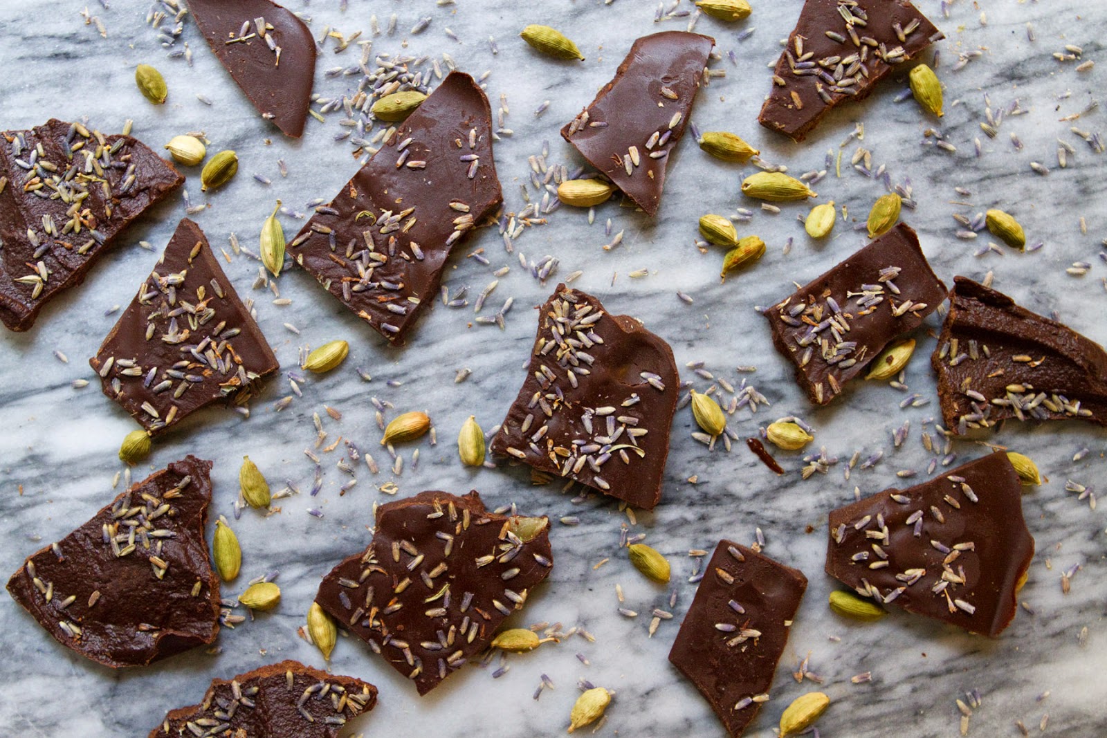 Little Market Kitchen Ginger Chocolate Bark and Lavender Chocolate Bark