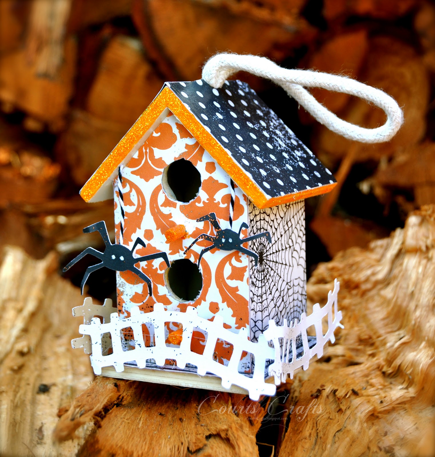 Court's Crafts Halloween Bird House and a WINNER!!!