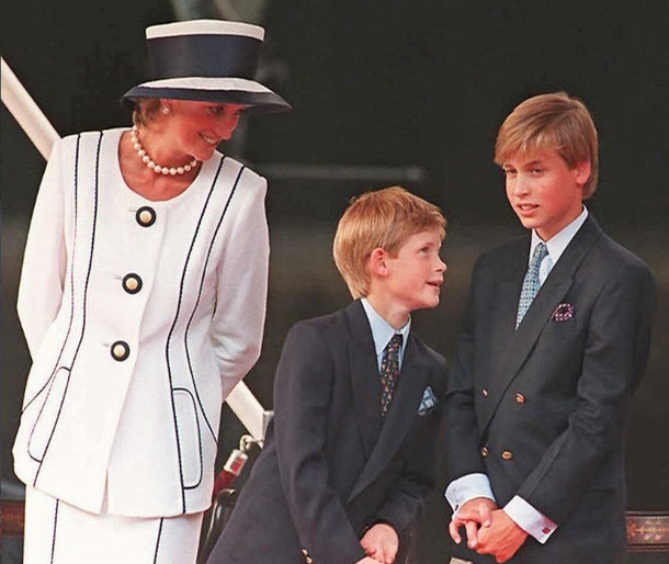 prince william and harry diana funeral. princess diana funeral william