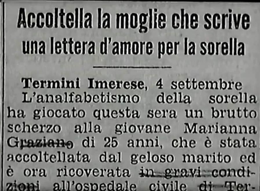 Lo Zoo Umano Accoltella La Moglie Che Scrive Una Lettera D Amore Per La Sorella Analfabeta