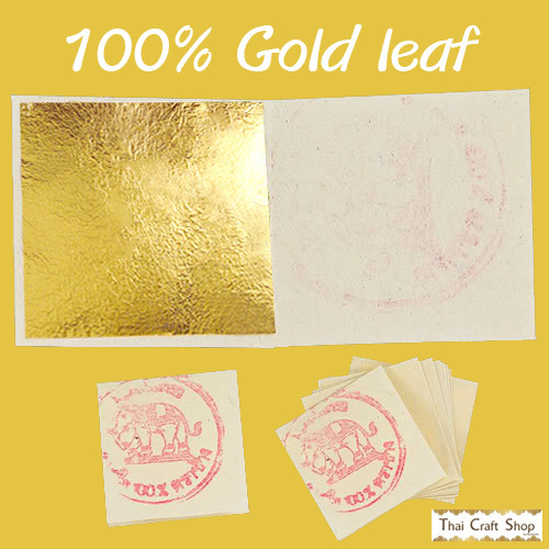 100 Pure Gold Leaf 24K for 10 Sheets