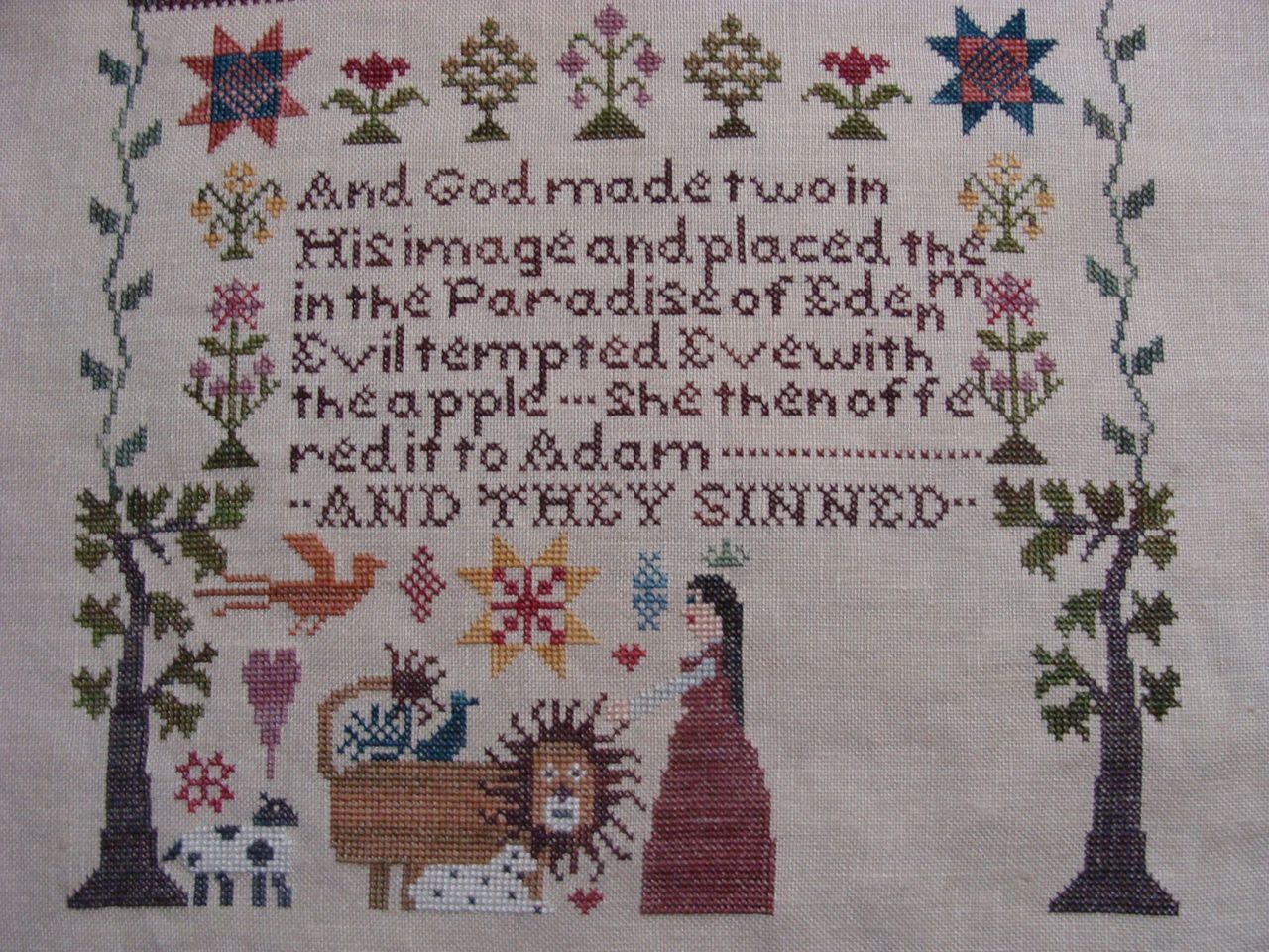 And They Sinned Cross Stitch Chart