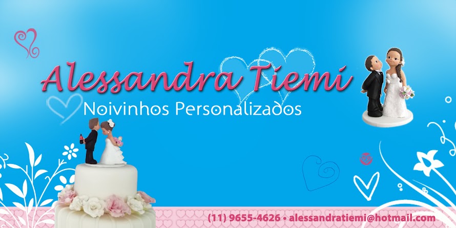 Alessandra Tiemi ♥ Noivinhos Personalizados