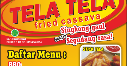 Desain Daftar Menu Tela Tela