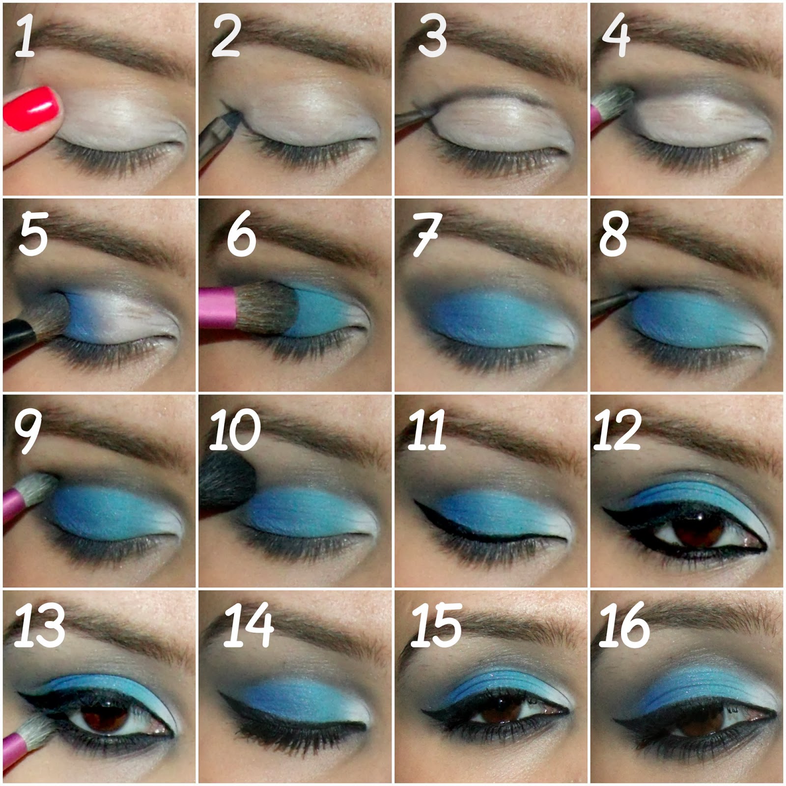 Tutorial Maquiagem Em Tons De Azul Fala Dantasfala Dantas