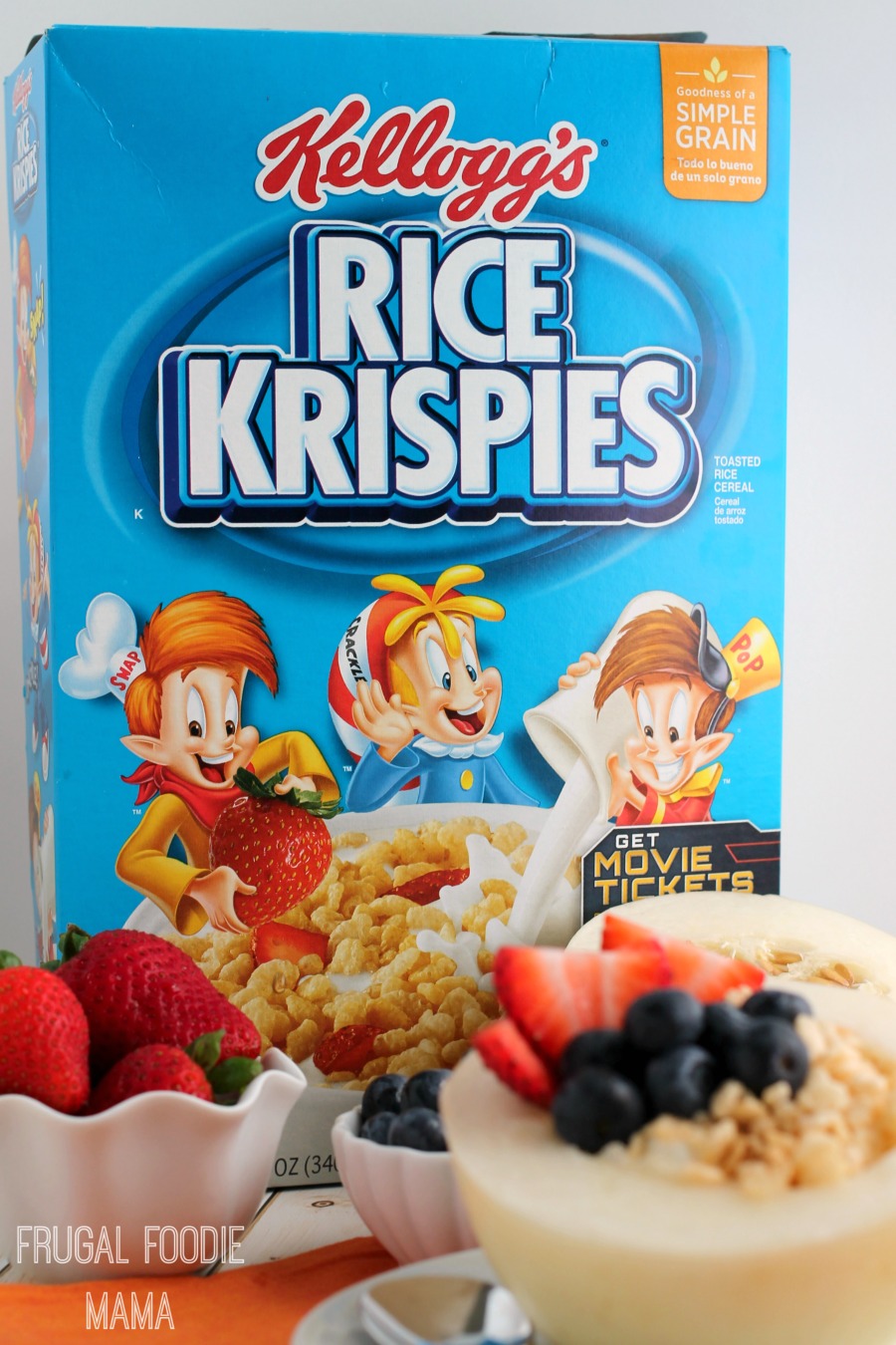 Frugal Foodie Mama Rice Krispies® Melon Bowls