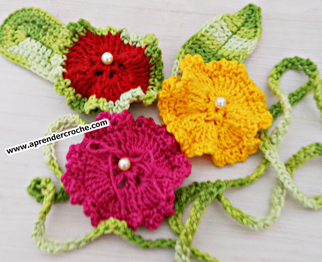 aprender croche flores cravos video-aulas gratis edinir-croche