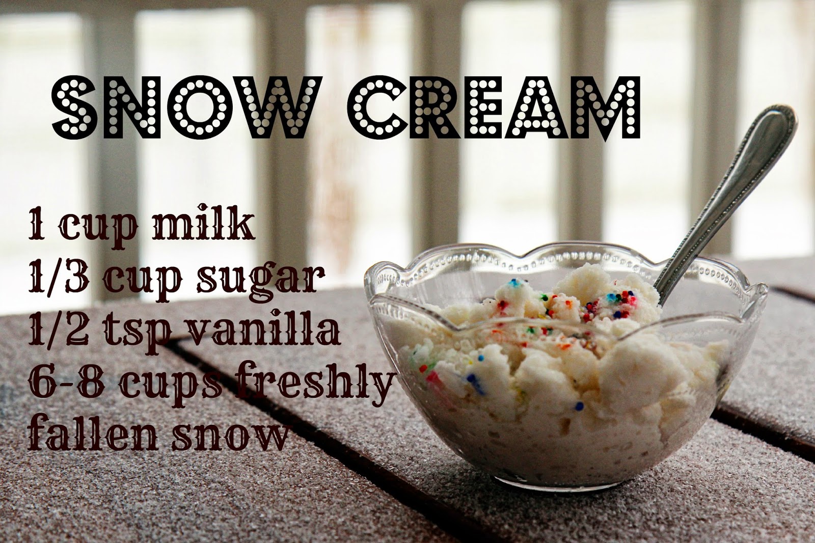 This Perfect Mess Snow Cream and a Snowy Checklist