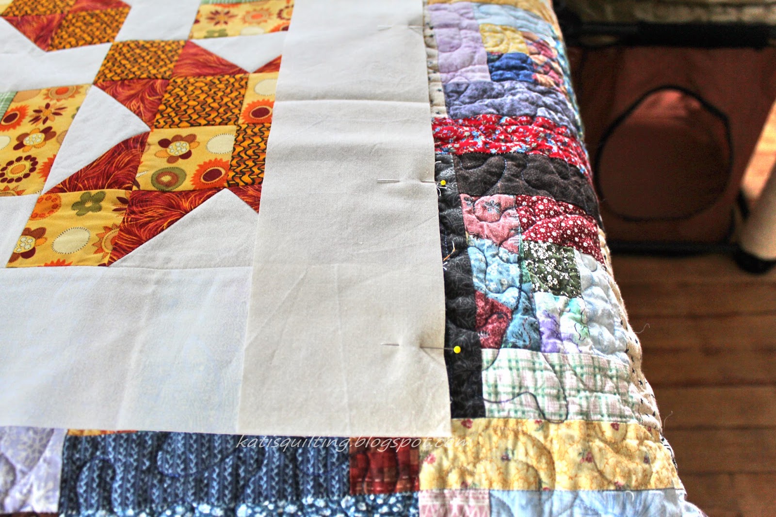 Kati's Quilting and Sewing Putting borders on without a measuring tape