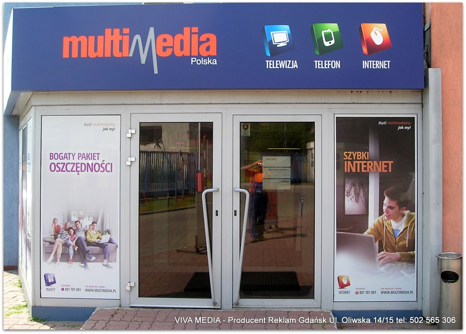 Porozmawiajmy o reklamie przestrzennej Front reklamowy dla Multimedia