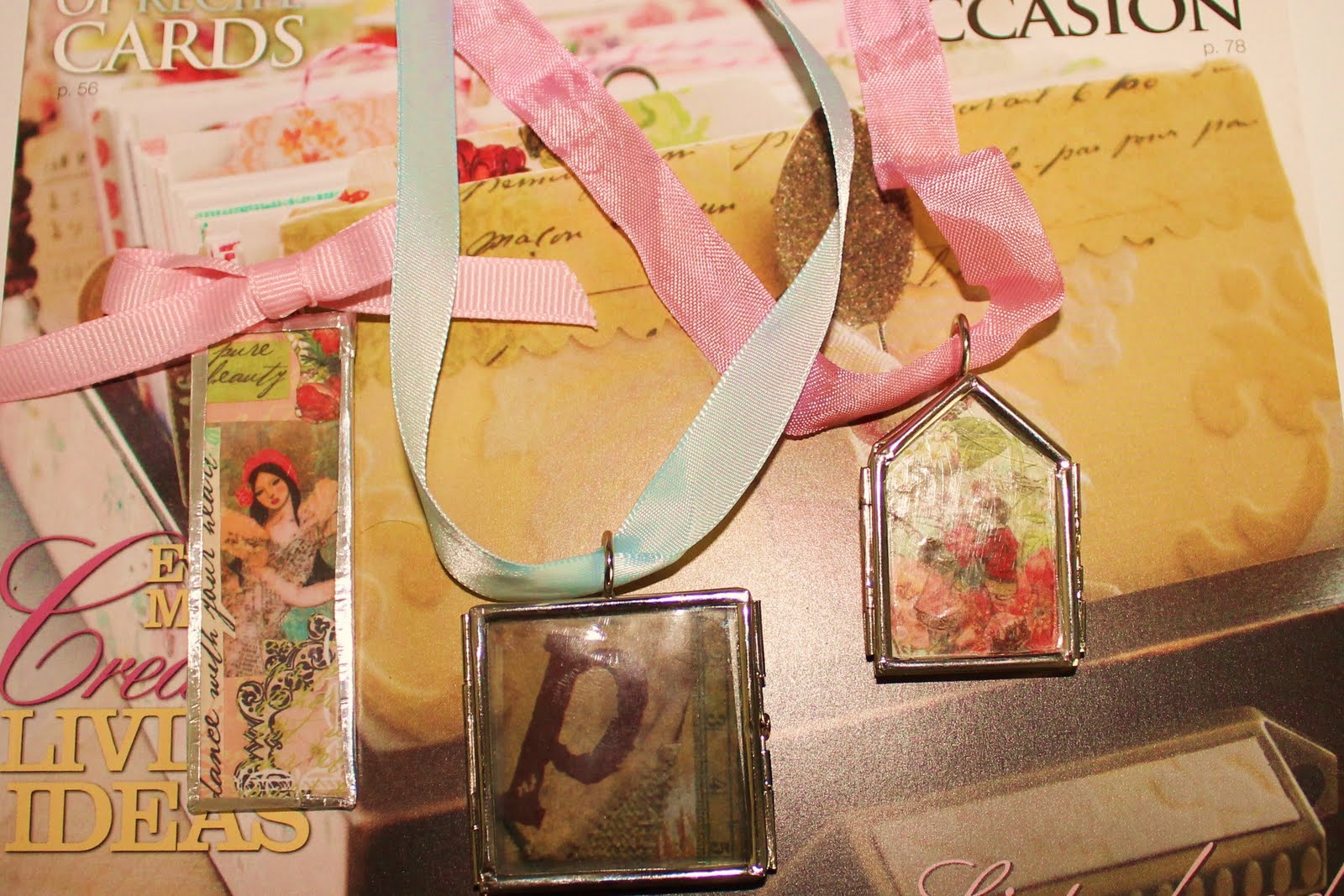 Paula's Palace of AltAred Art JEWELRY MADE WITH TAPE TRANSFER!