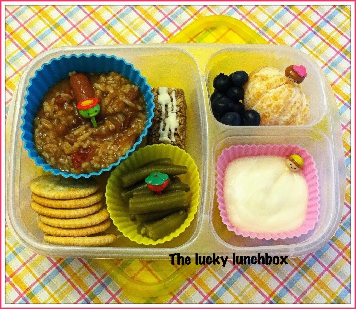The Lucky Lunchbox Red beans and rice leftovers for lunch...