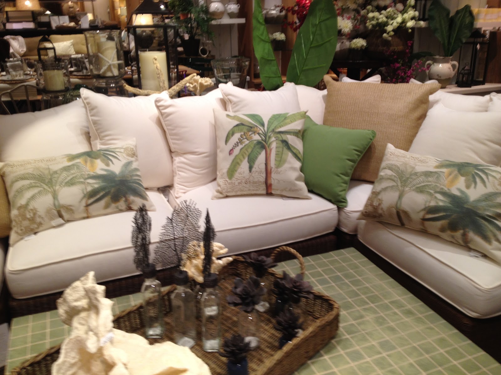 Mauna Lani Furniture Outdoor Pottery Barn Fabric for 'Palmetto' Furniture