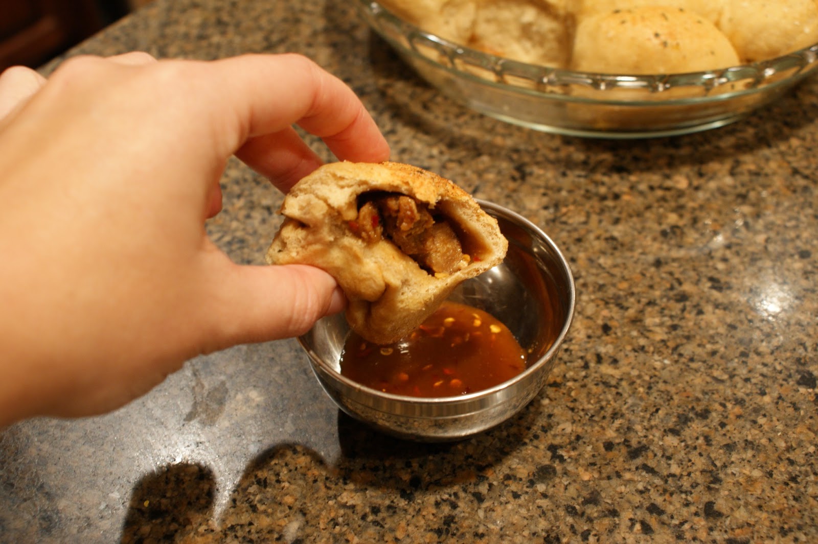 Vegan Fazool Testers Spicy Korean BBQ Jackfruit and Pull Apart Buns!