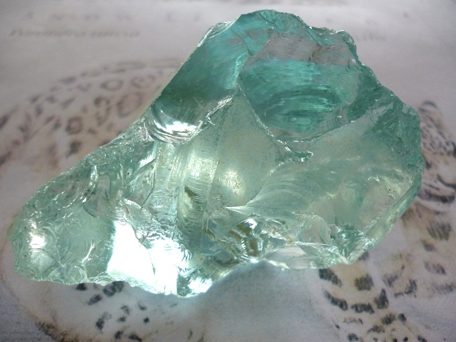 blue volcanic glass