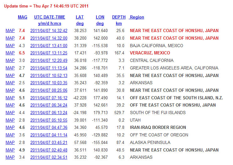 Japan+earthquake+epicenter+2011