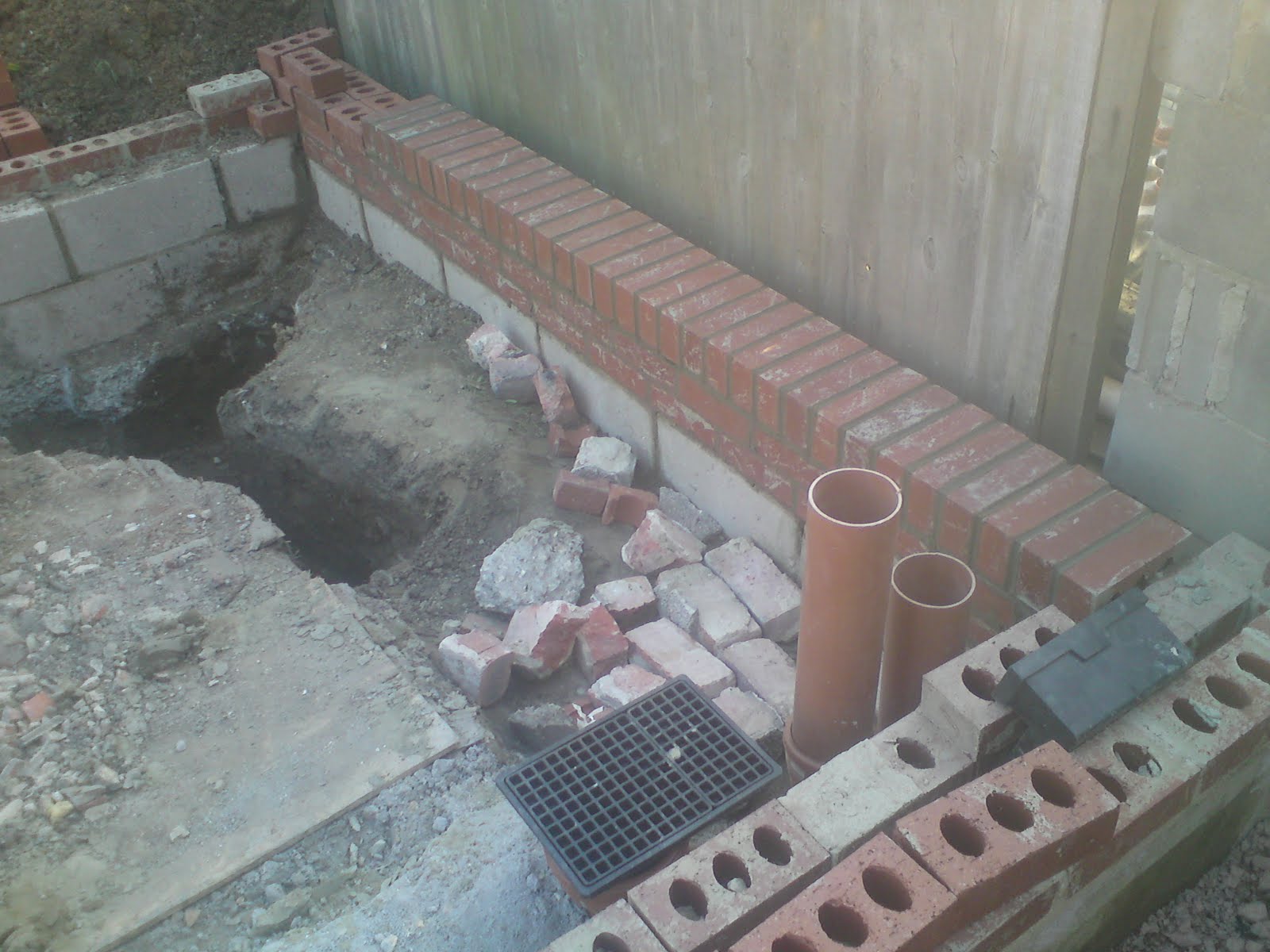 Victoria Road Extension Sub base for the concrete slabs.