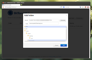 BitTorrent Sync Web Interface Linux