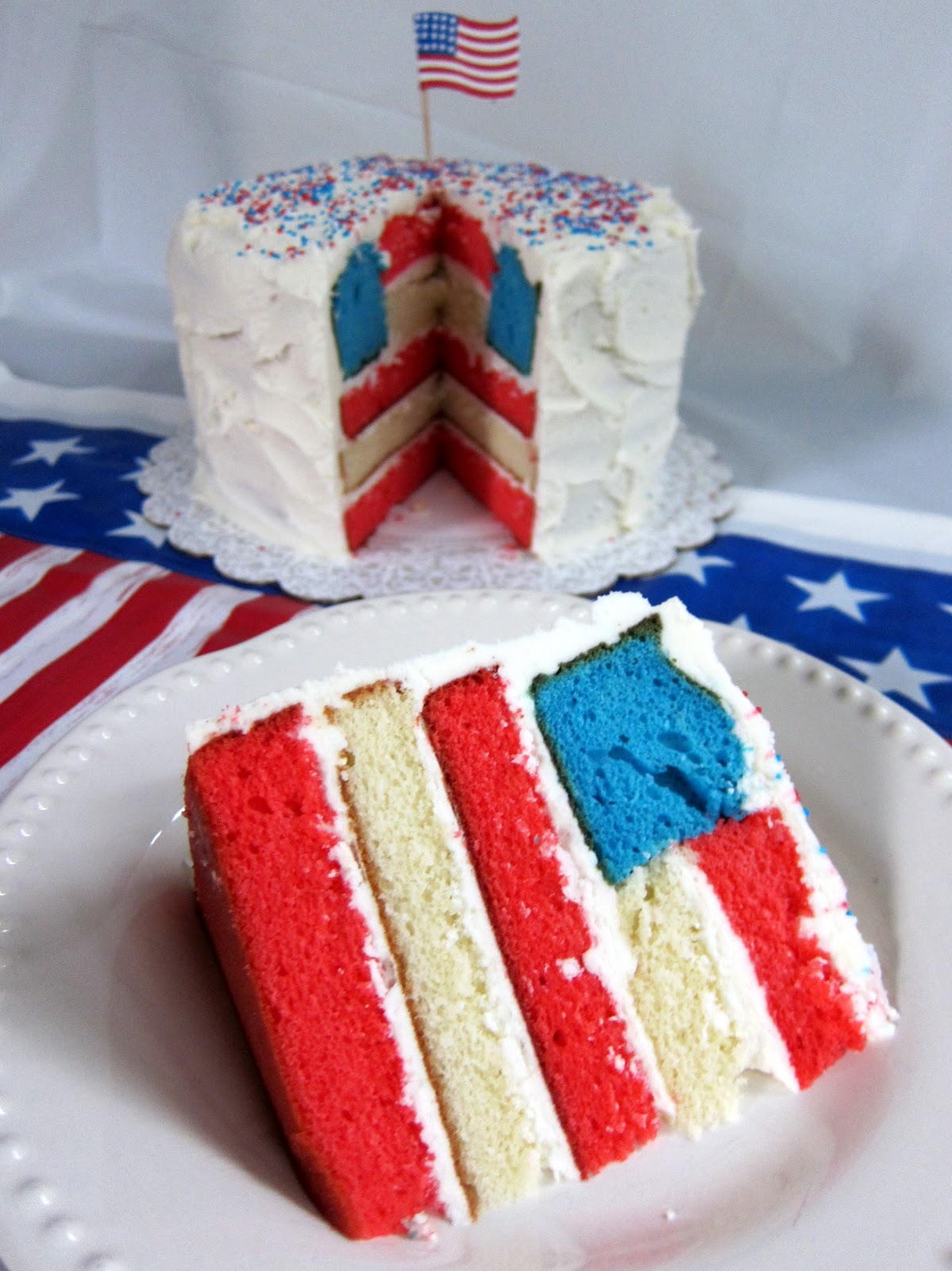 4th of July Flag Cake | Plain Chicken