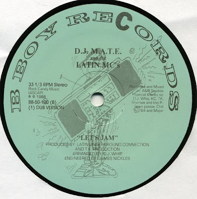 DJ M.A.T.E And The Latin MC's – Let's Jam – 12" – 1988