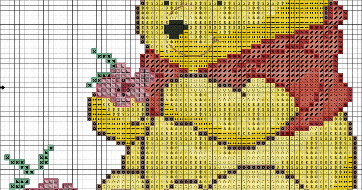 Cross Stitch Mania Baby Winnie The Pooh Free Cross Stitch Chart