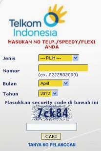 CEK TAGIHAN TELKOM