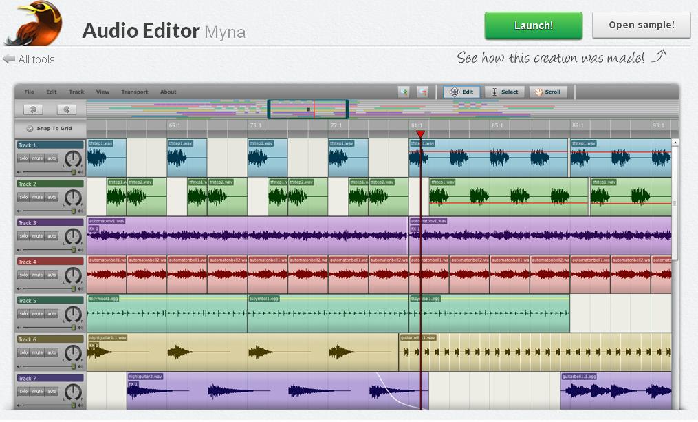 Musicapadisfrutar Editor de audio profesional, online y gratis con
