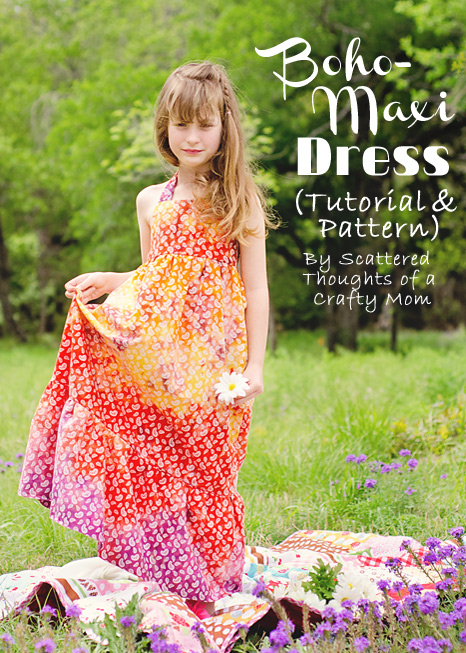 Free Child's Maxi Dress Sewing Pattern and Tutorial