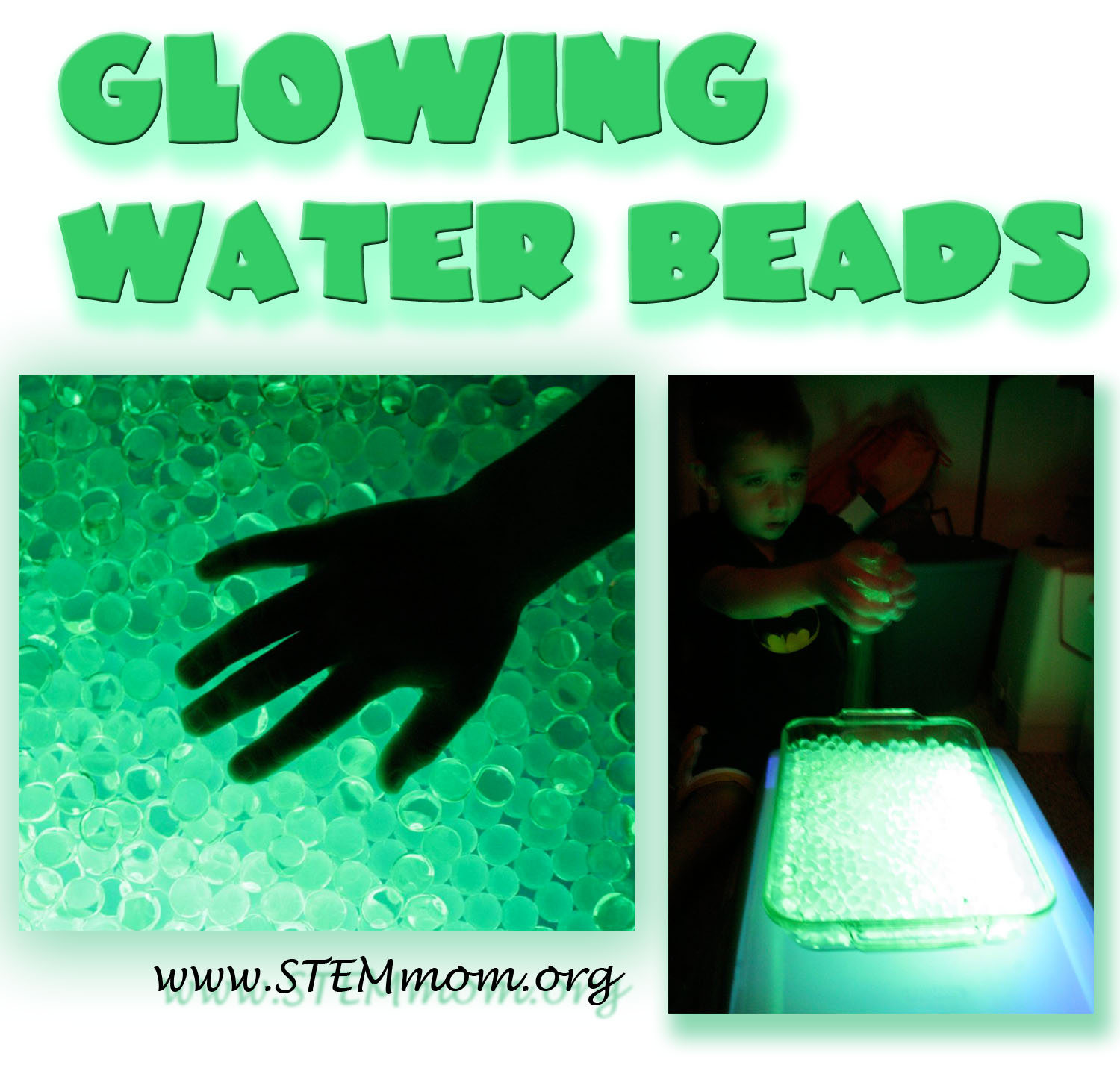 Dr. STEM Mom Glowing Water Beads