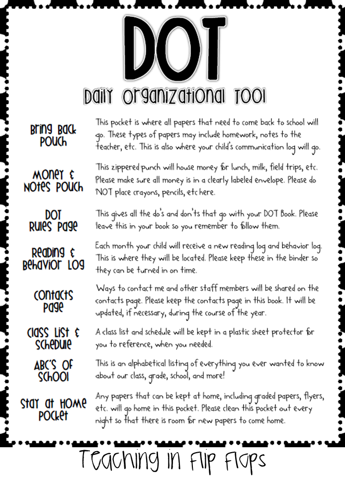 Teaching in Flip Flops Classroom Binders