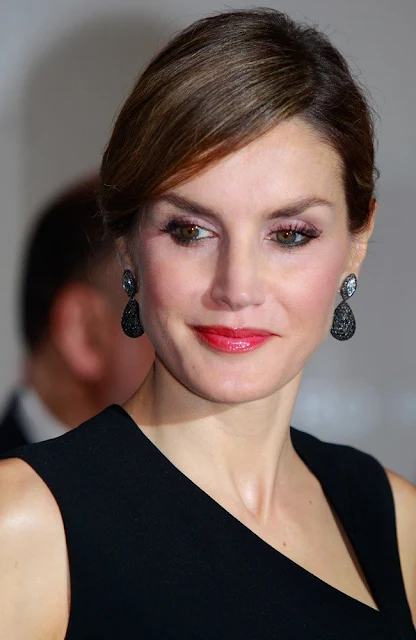 Queen Letizia of Spain and King Felipe of Spain attended the opening of Royal Theatre new season