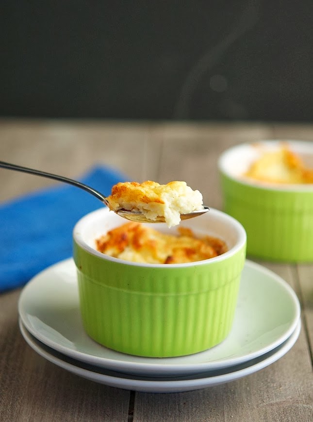 The Iron You Cheesy Cauliflower Soufflé (Low Carb & GlutenFree)