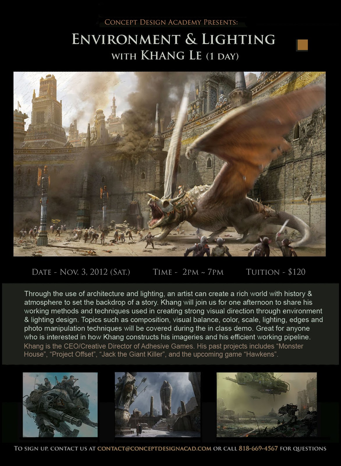 Concept Design Academy "Environment & Lighting" with Khang Le!!