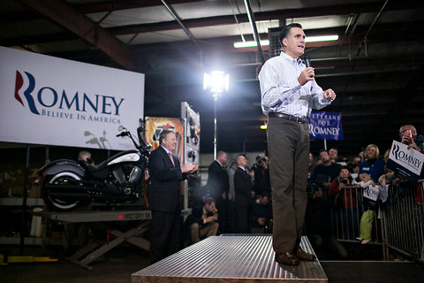 Mitt Romney-Motorcycle