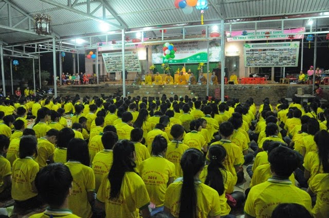 chùa hoa khai,khóa tu mùa hè,đăk nông,thắp nến,tri ân
