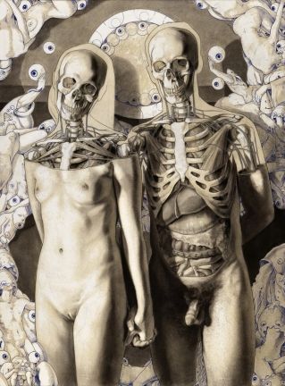 michael reedy anatomias interiores cortadas pinturas ilustrações nsfw