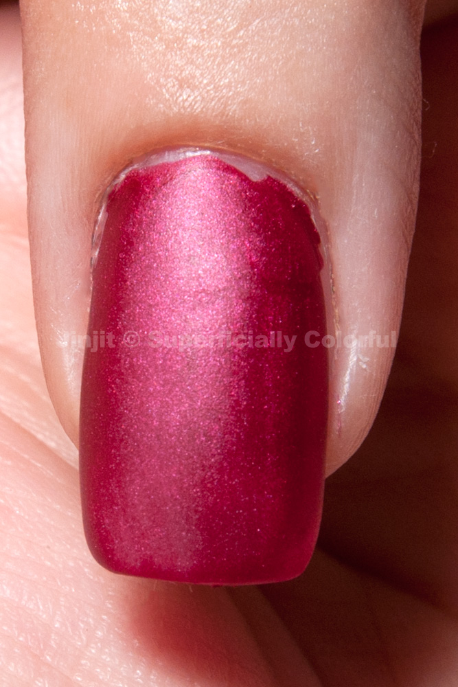 Superficially Colorful Top Coat Stamping